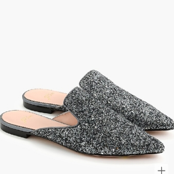 J. Crew 7.5 Glitter Mules - Picture 2 of 6
